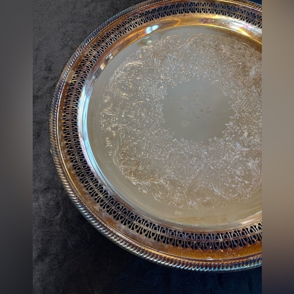 Vintage Wm Roger’s & Son Silver Plate Tray - Picture 4 of 7